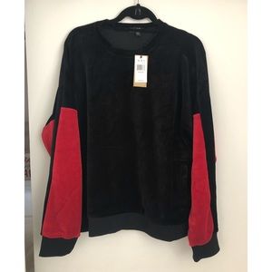 ALALA Velour Crewneck Sweater NWT